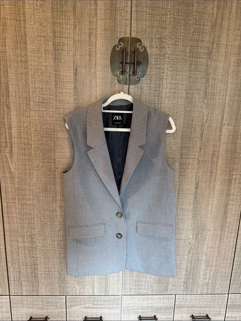 Zara‎ Gray Sleeveless Blazer Vest
